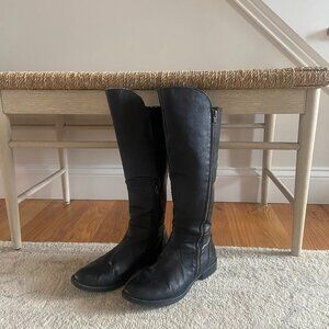 Steve Madden Shawny Tall Black Leather Boots Size 7